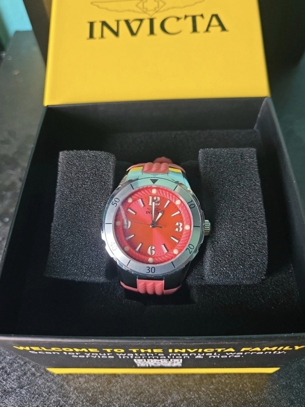 24122 Invicta Angel Halo Red Dial Women's Watch 38mm